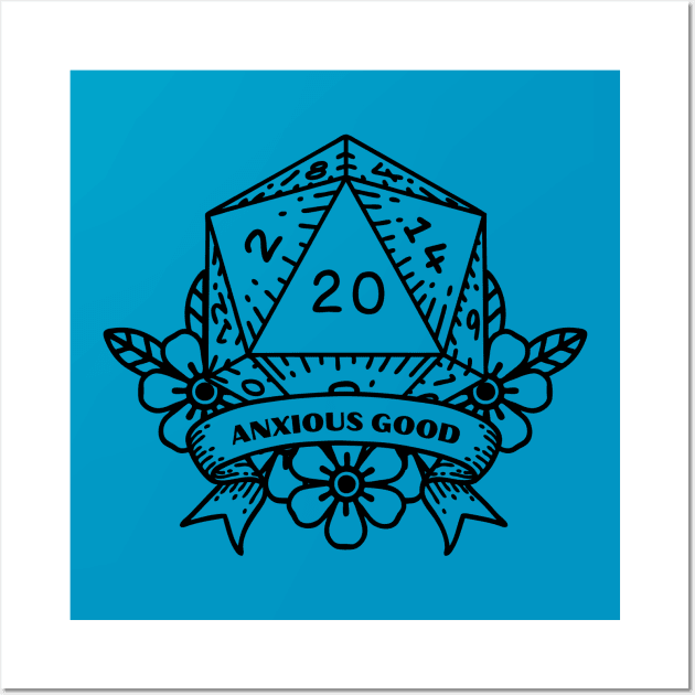 Anxious Good DND Alignment Wall Art by CursedContent